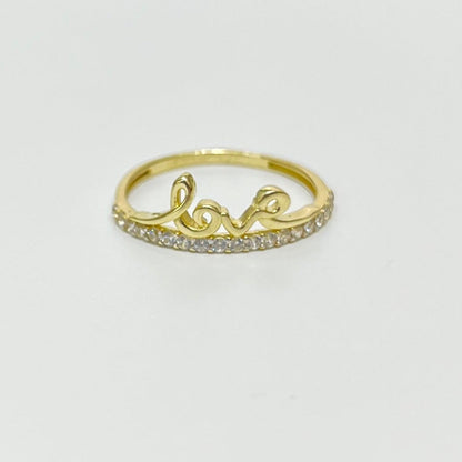 1476- NEW 14K Love Classic Gold Ring W.G