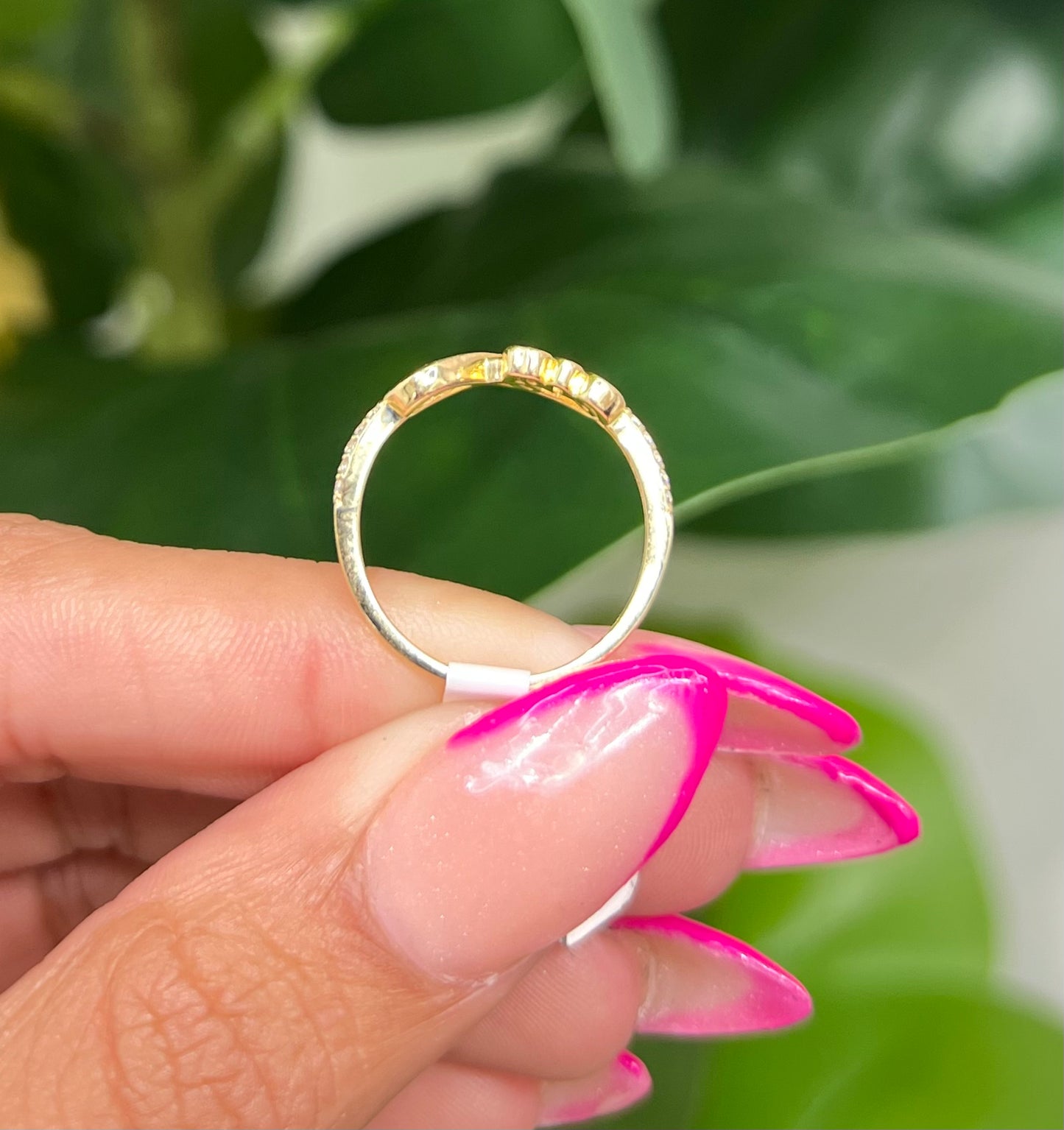 747- NEW 14K Gold Infinity LOVE Ring (W.G)
