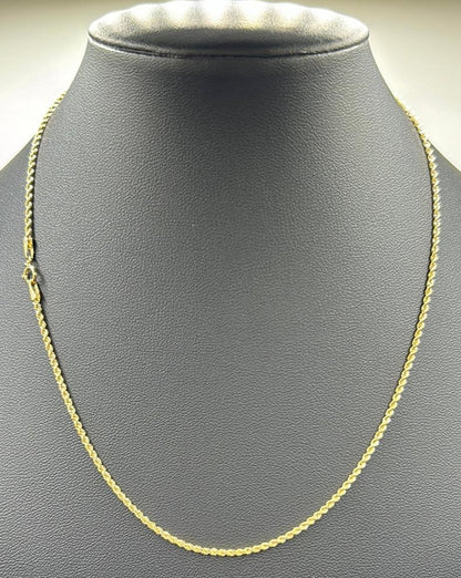 338-NEW 14k Gold Rope chain  (1.9mm).W.G