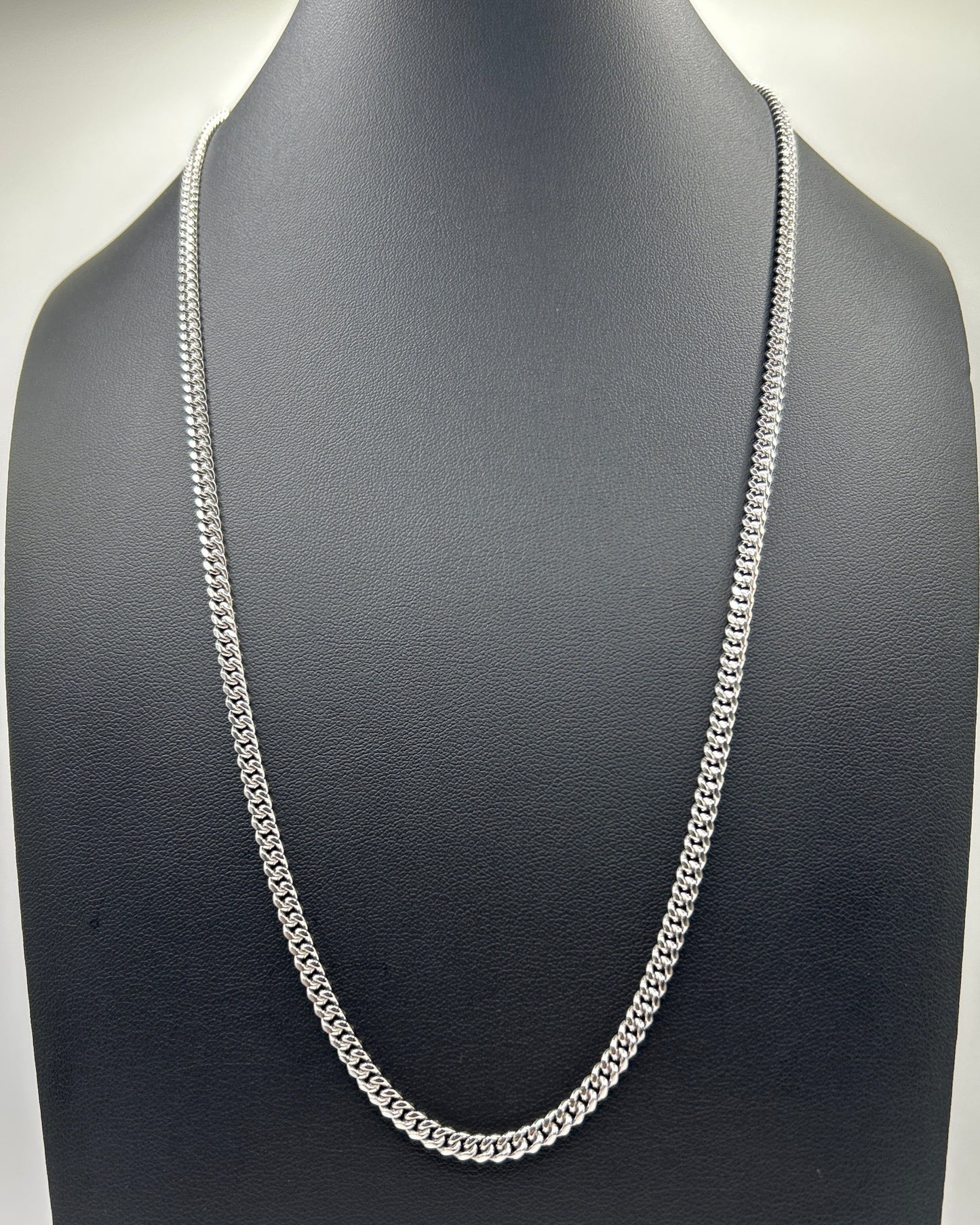 S479- .925 Solid Miami Cuban Sterling Silver Chain 22”