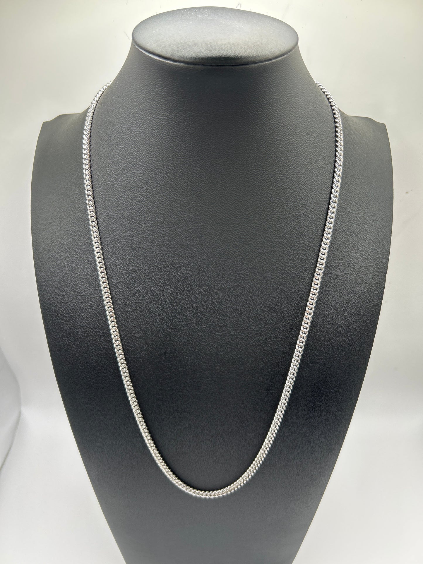 S479- .925 Solid Miami Cuban Sterling Silver Chain 22”