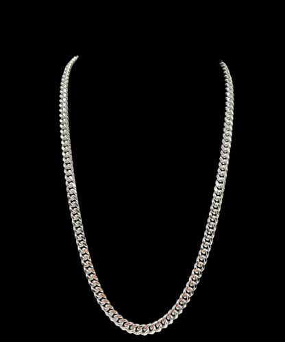 S484- .925 Solid Miami Cuban Chain 22”