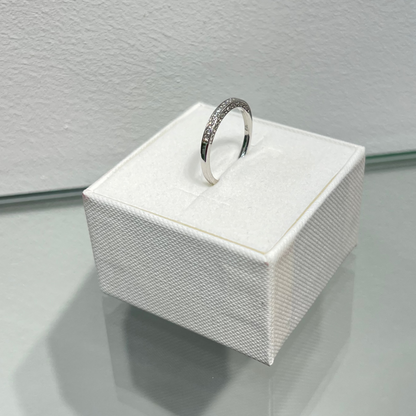 1129- NEW 10K White Gold Wedding Ring Band W.G
