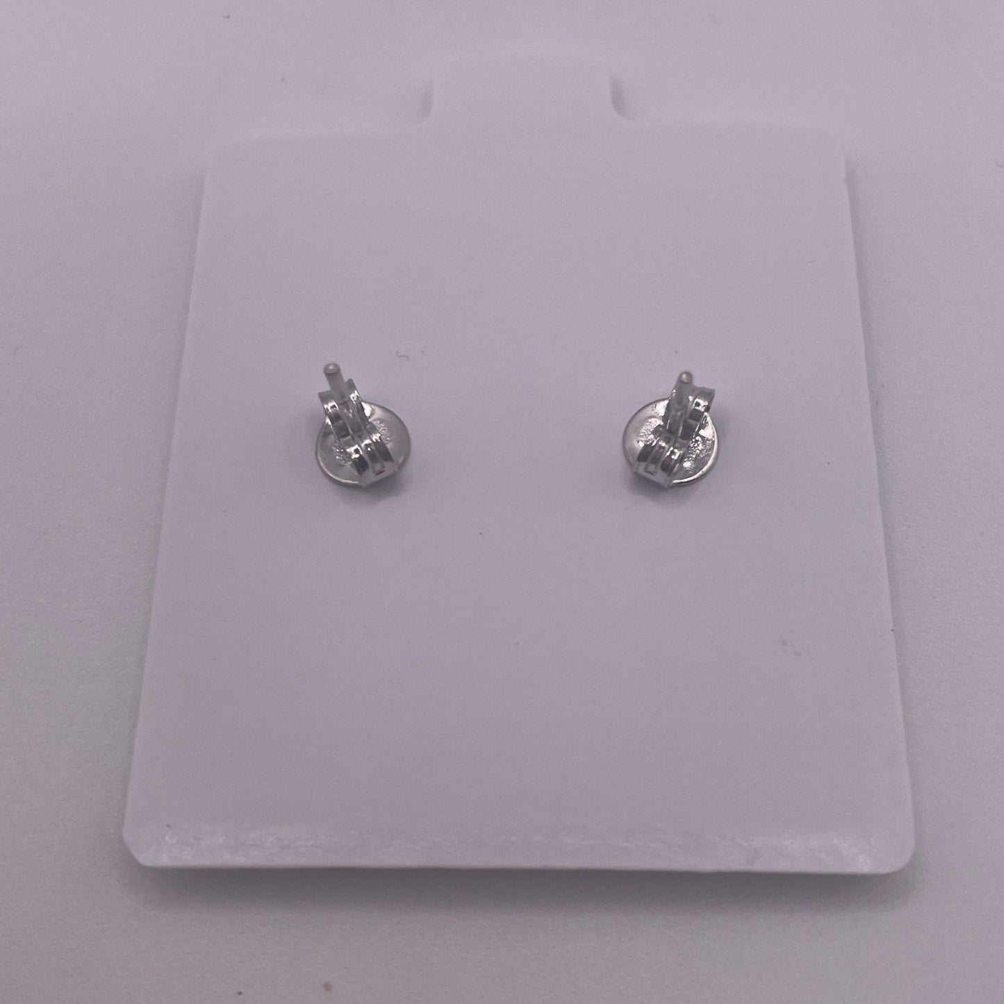 S529- .925 Heart Sterling Silver Studs