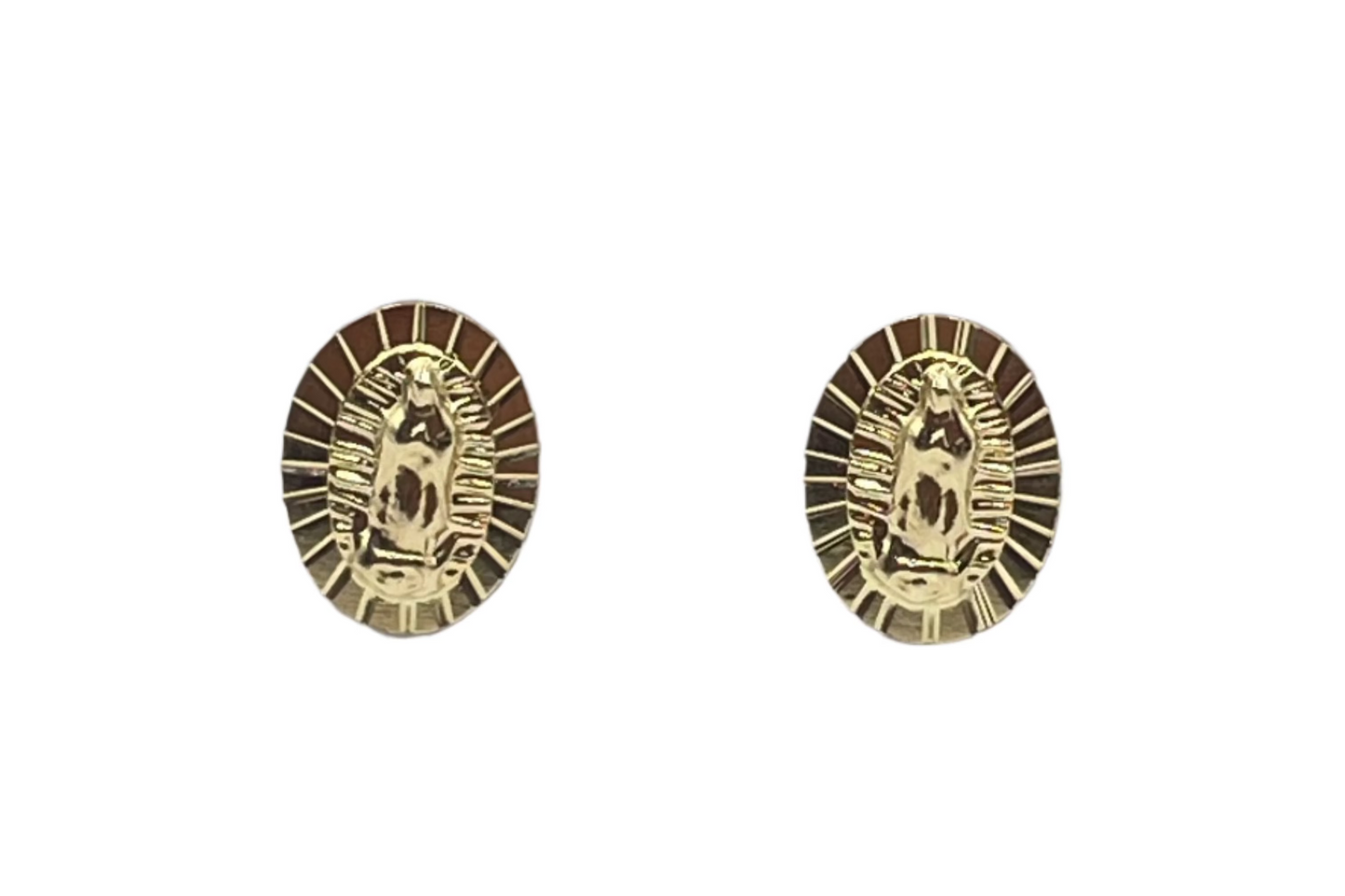 587- 14K Lady Guadalupe Stud Earrings