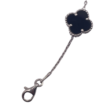 S663- Black clover Bracelet 8”