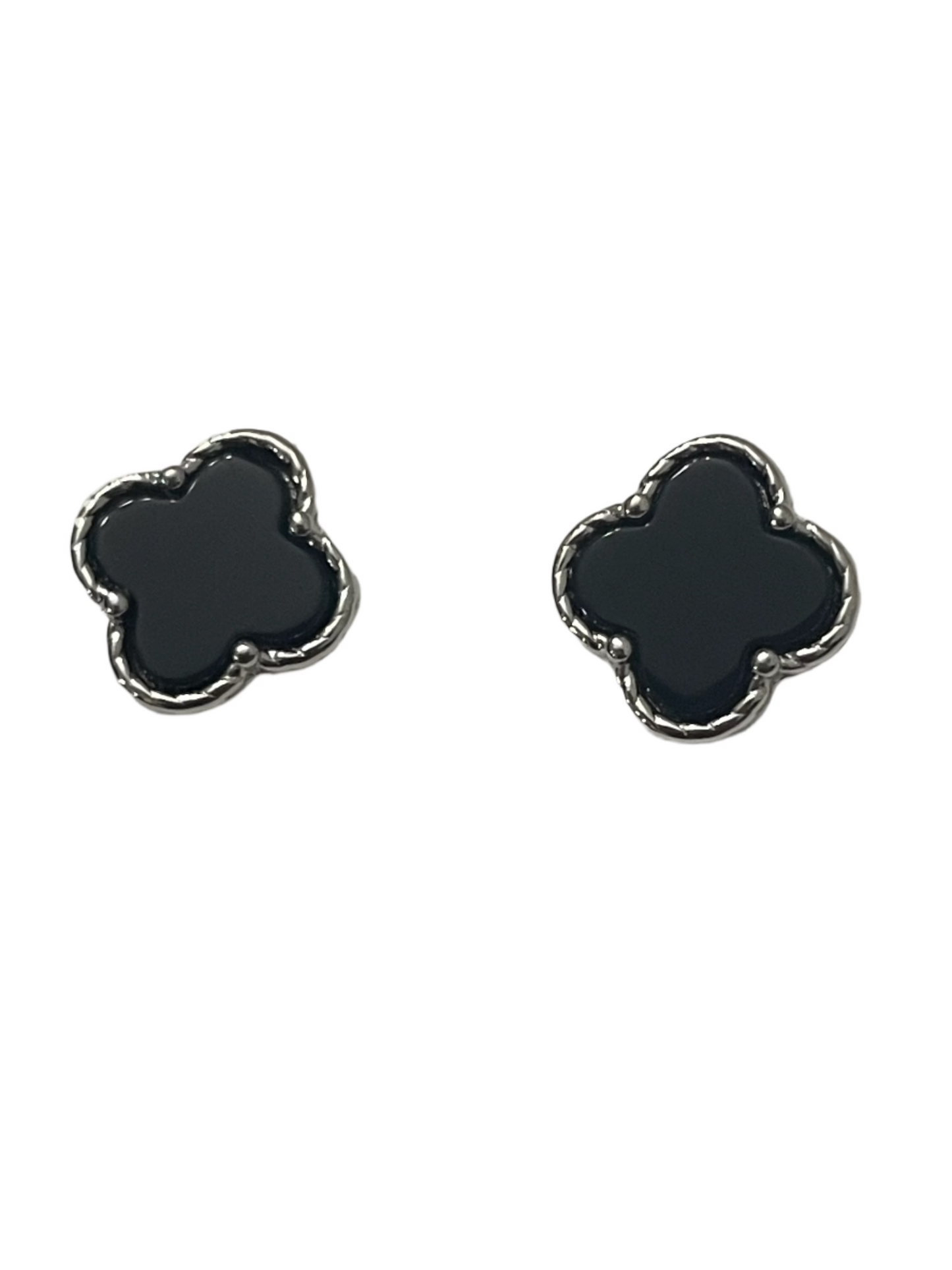 S425- Black clover Studs Earrings