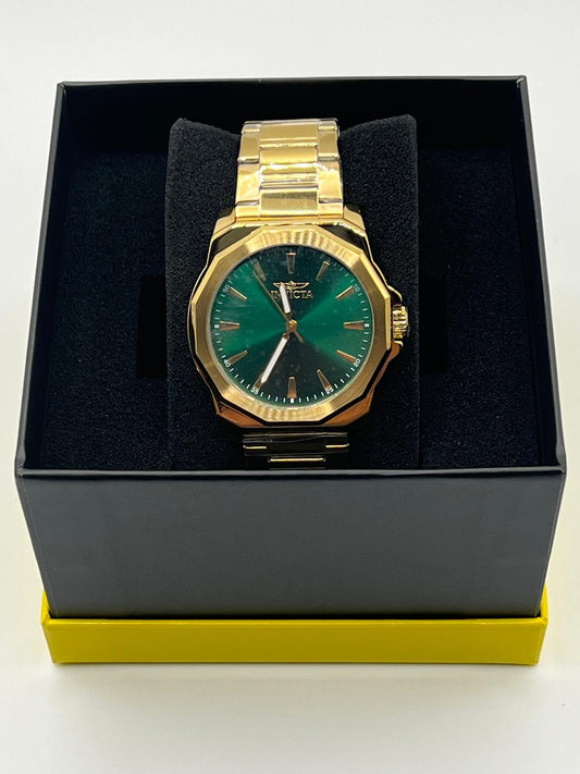 R8- NEW Green/ Gold Invicta Men’s Watch (42mm) W.G