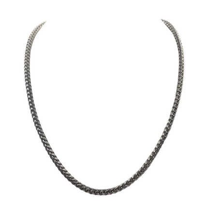 S802- Box Link Silver Chain 20”