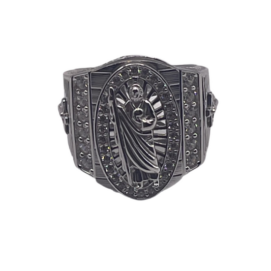 S799- St. Jude Religious Big Ring Sz 10