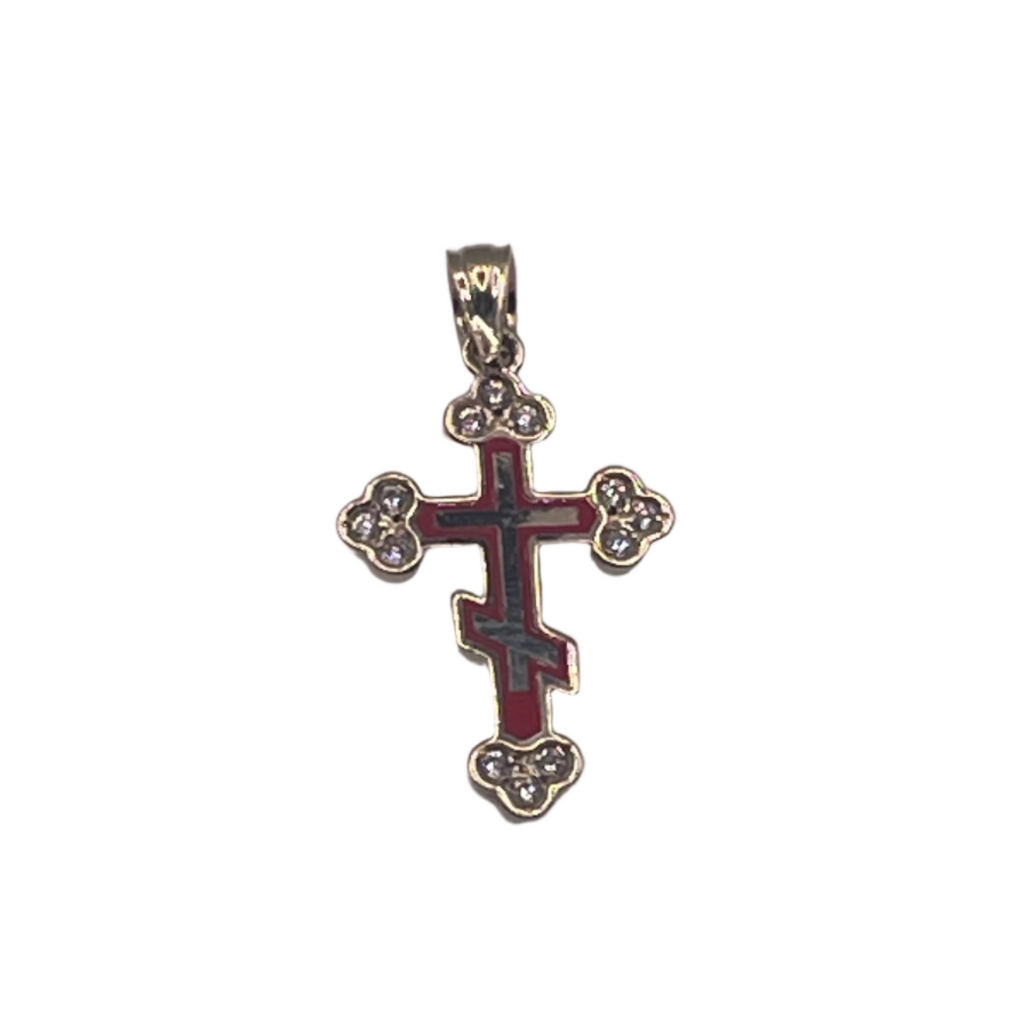 831- NEW 14K Red Cross            (21x13mm).W.G