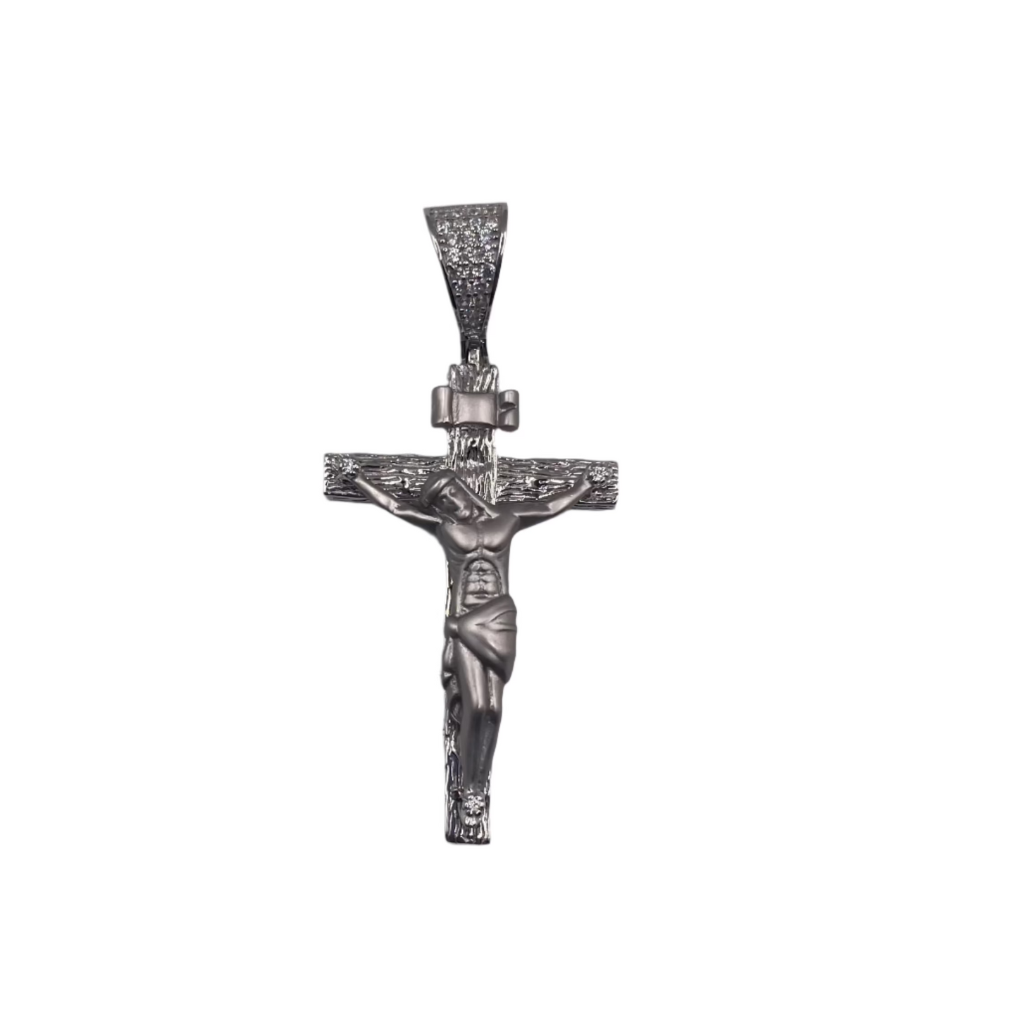 S859- Silver Crucifix Fashion Pendant