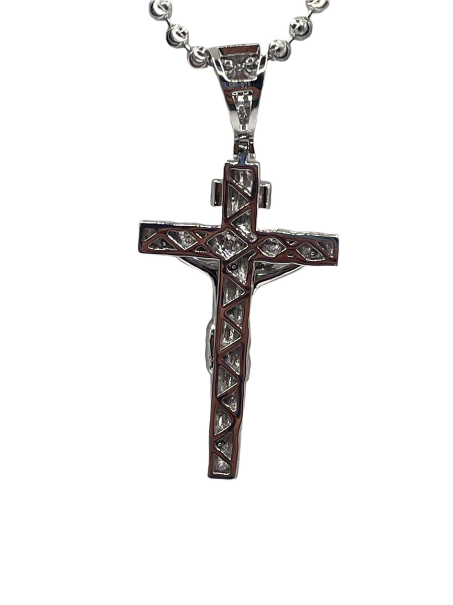 S859- Silver Crucifix Fashion Pendant