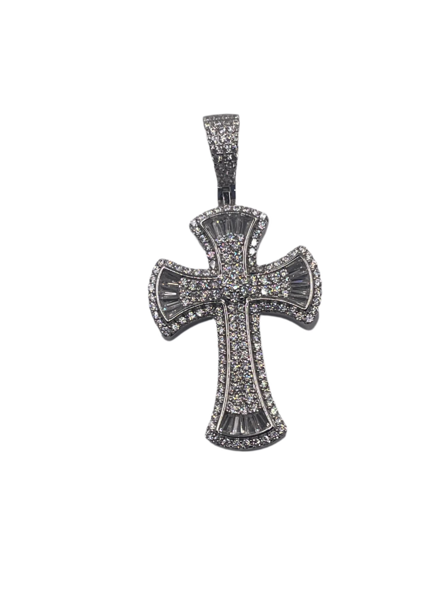 S850- Cz Stones Fashion Cross Pendant