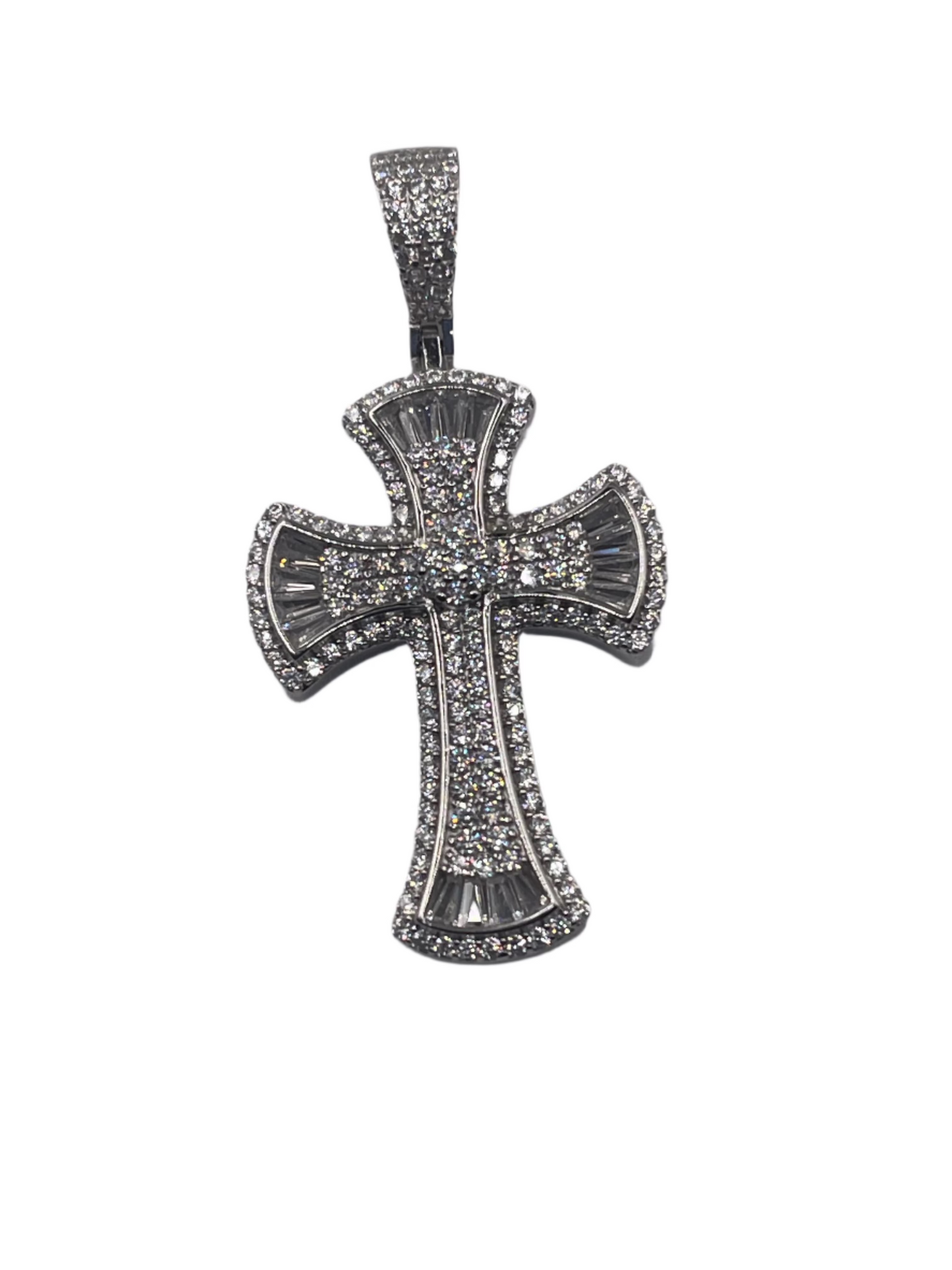 S850- Cz Stones Fashion Cross Pendant