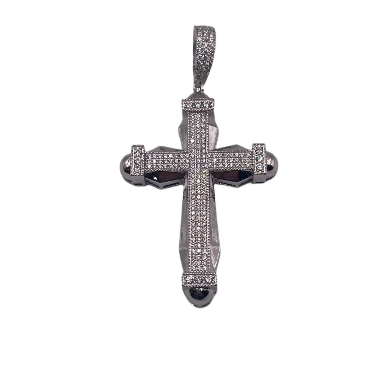 S849- Fashion Cz Stones Cross Pendant