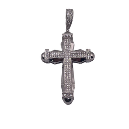 S849- Fashion Cz Stones Cross Pendant