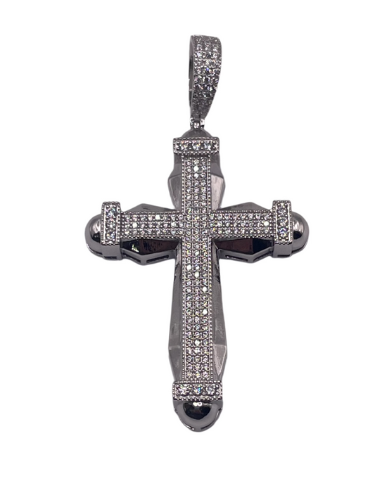 S849- Fashion Cz Stones Cross Pendant