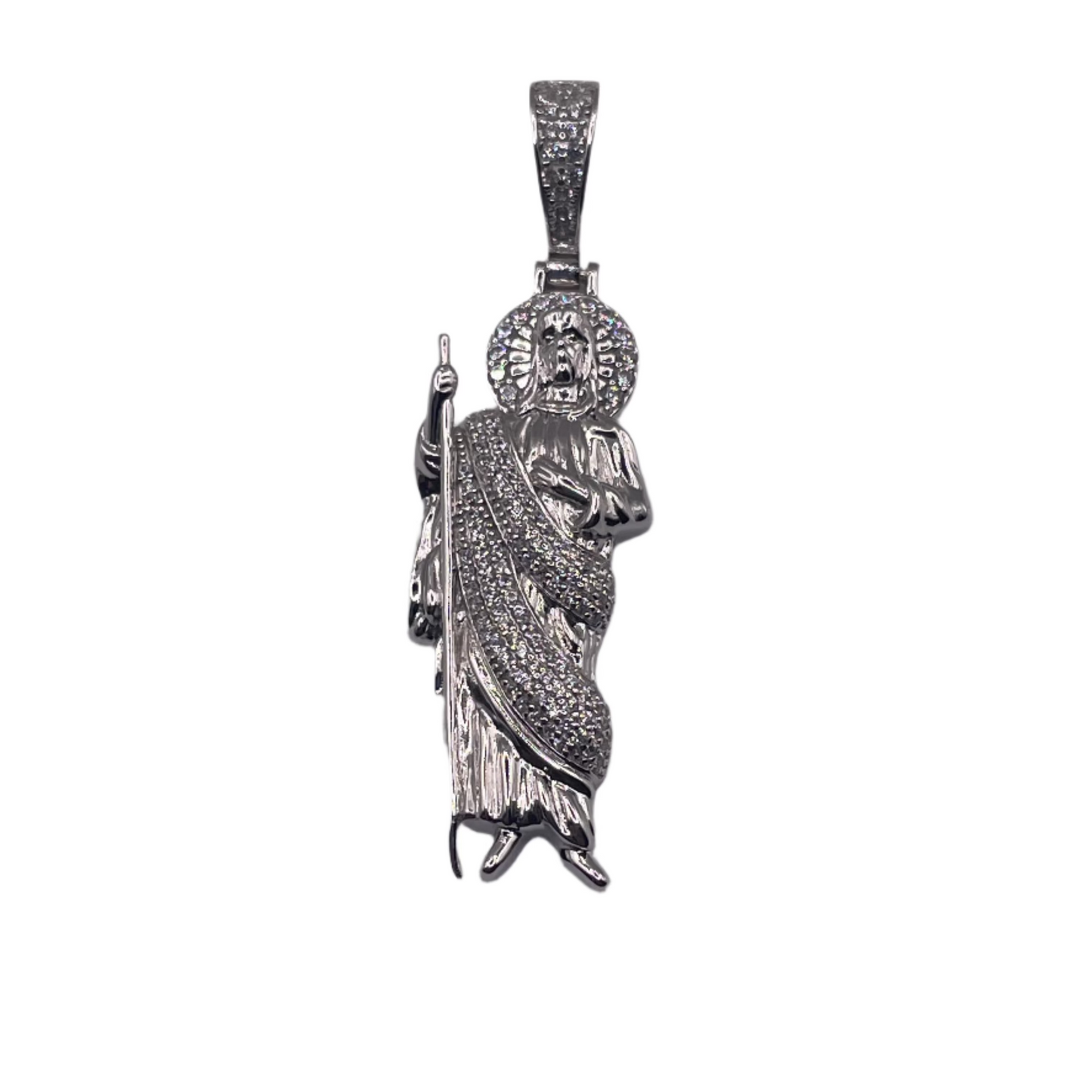 S843- Cz Stones St Jude Pendant