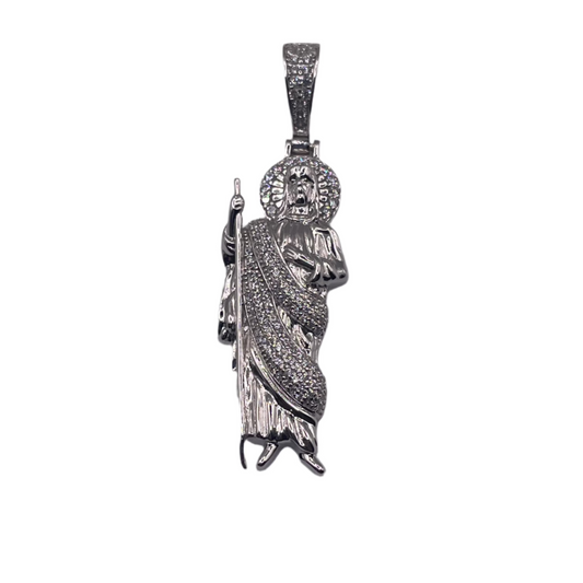 S843- Cz Stones St Jude Pendant