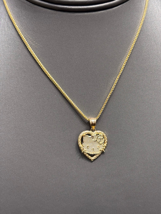 1053- NEw 14K Hello Kitty Pendant W.G