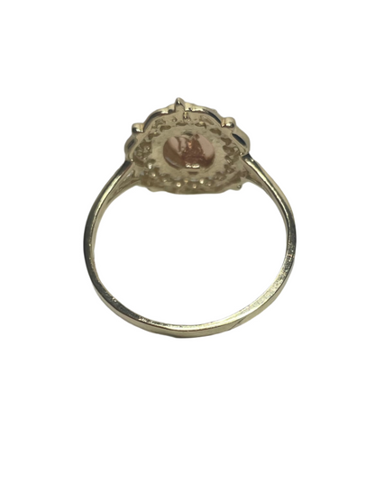 0078- Tri-Tone 14K Gold Our Lady of Guadalupe Ring