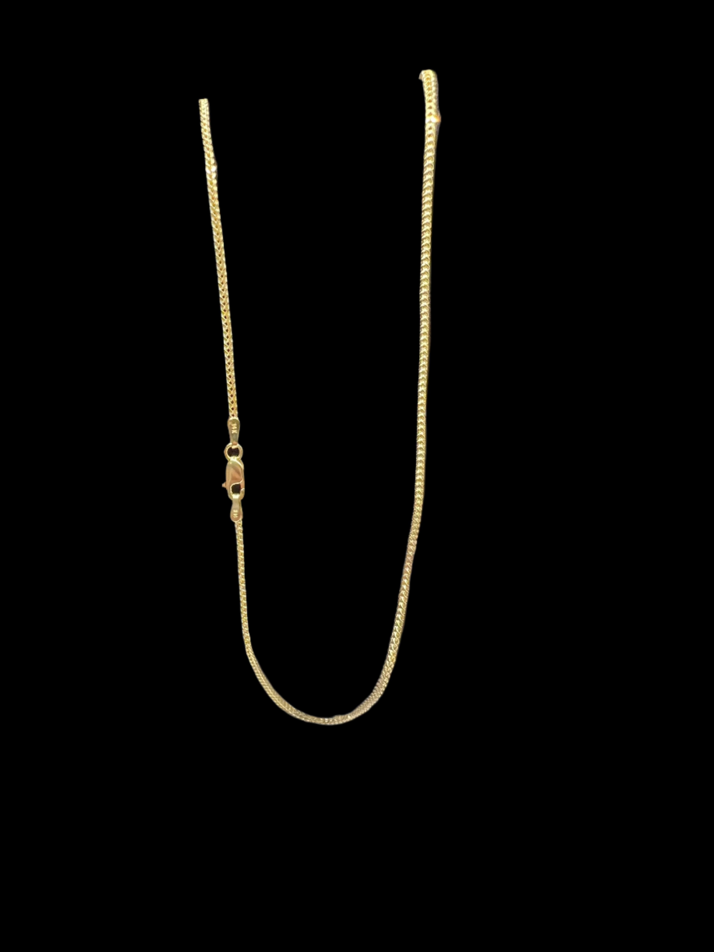 245-NEW 14k Franco Chain      (1.5mm).W.G