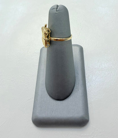 1848- NEW 14K Lucky Elephant Women’s Ring W.G