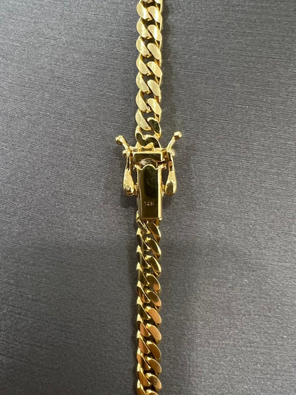 1850- NEW 14K Solid Miami Cuban Chain 22" (4mm) W.G