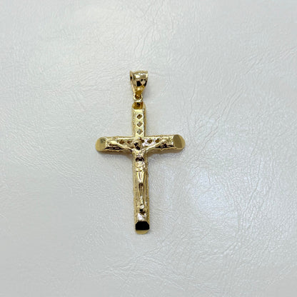 1843- NEW 10K Crucifix Pendant W.G