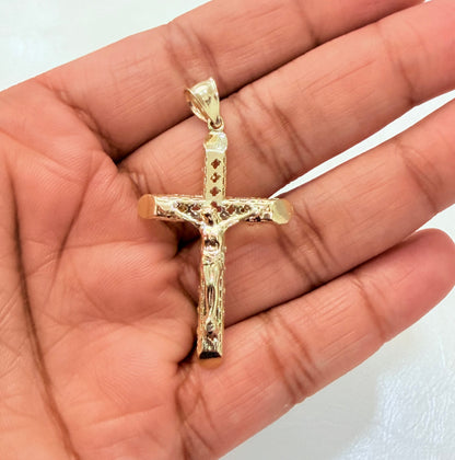 1843- NEW 10K Crucifix Pendant W.G