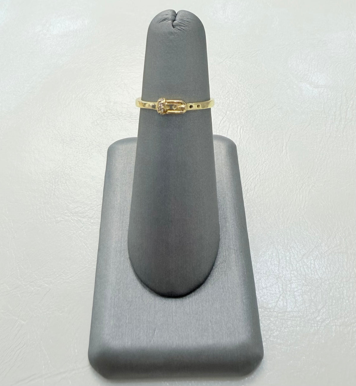 1840- NEW 14K Yellow Thin Belt Women Ring W.G