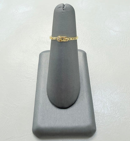 1840- NEW 14K Yellow Thin Belt Women Ring W.G