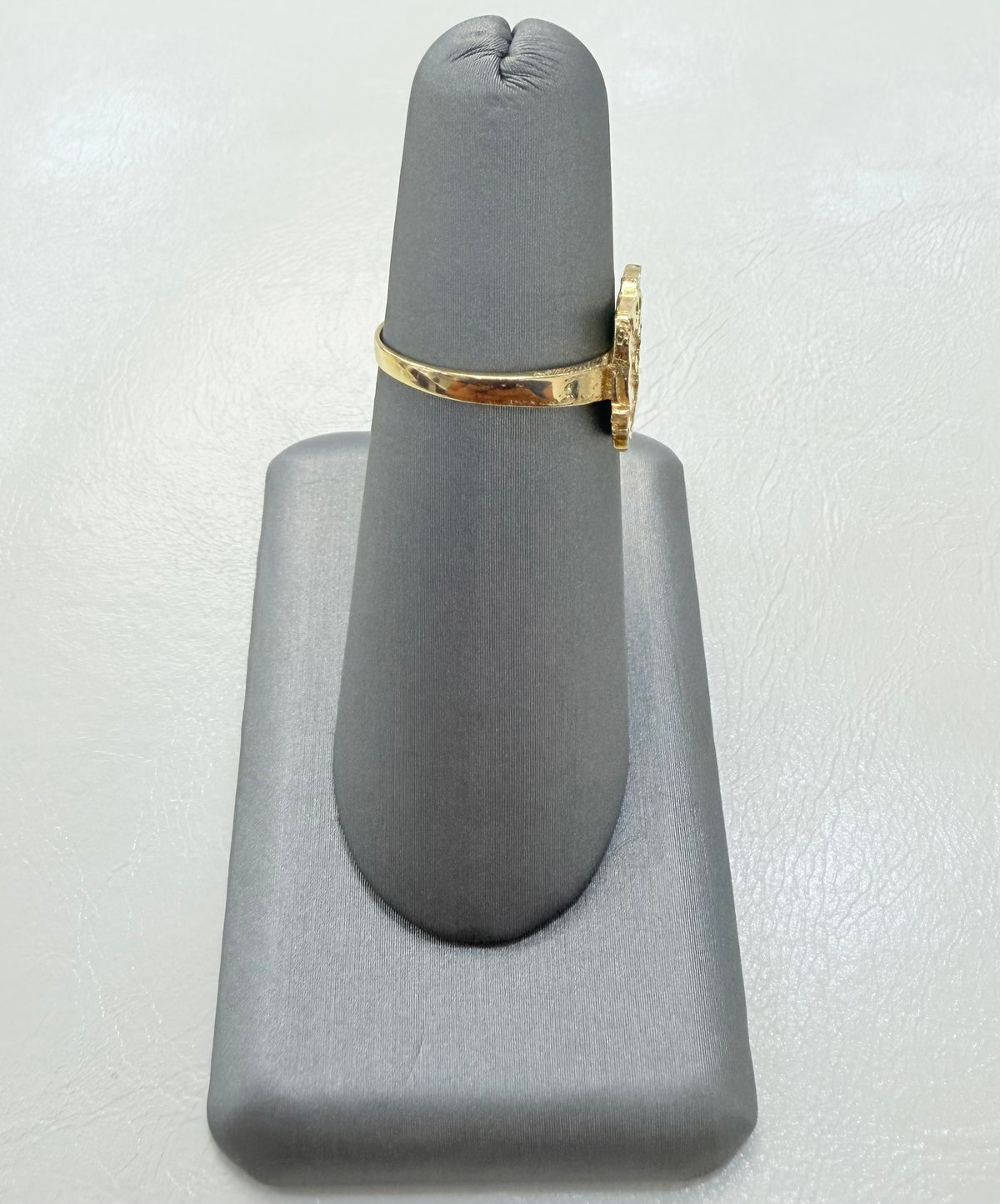 1849- NEW 14K Hello Kitty Face Gold Ring W.G