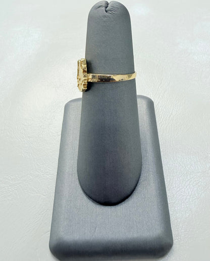 1849- NEW 14K Hello Kitty Face Gold Ring W.G