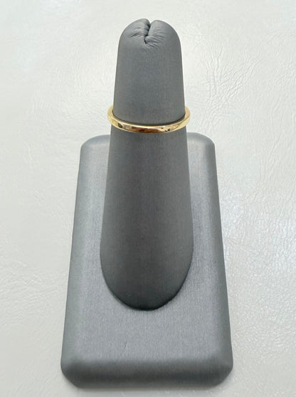 1840- NEW 14K Yellow Thin Belt Women Ring W.G