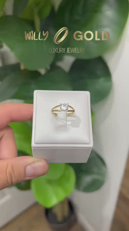 1638- NEW 10K Engagement Fancy Ring W.G